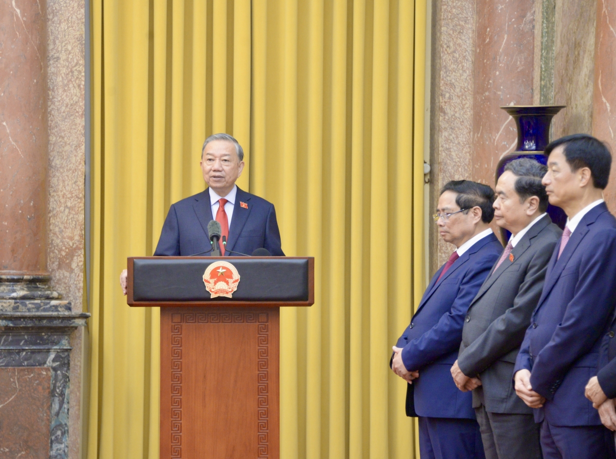 苏林总书记、国家主席在仪式上发表讲话