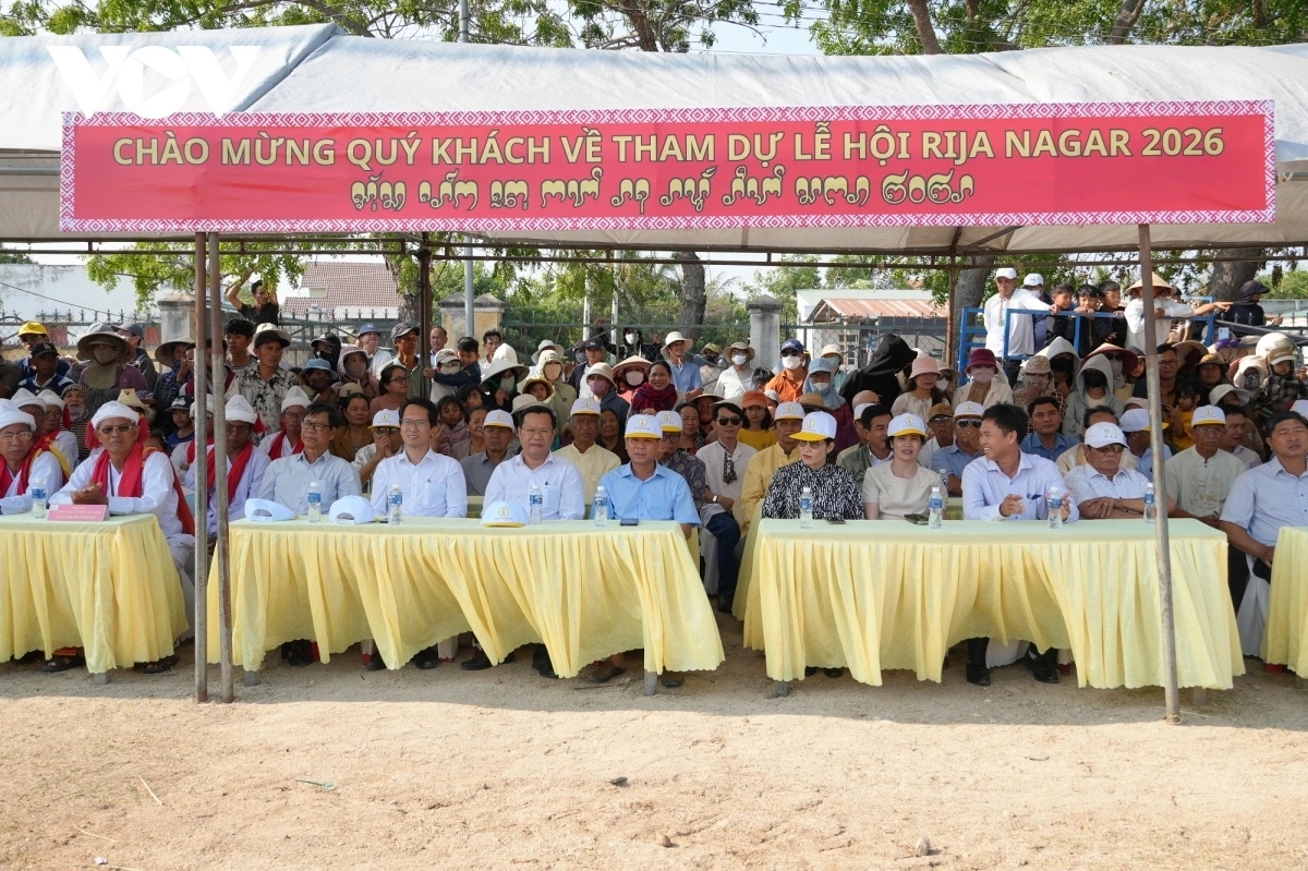 Những không gian lễ hội như Rija Nagar, bản sắc văn hóa Chăm tiếp tục được gìn giữ, lan tỏa trong đời sống hôm nay. Ảnh: VOV