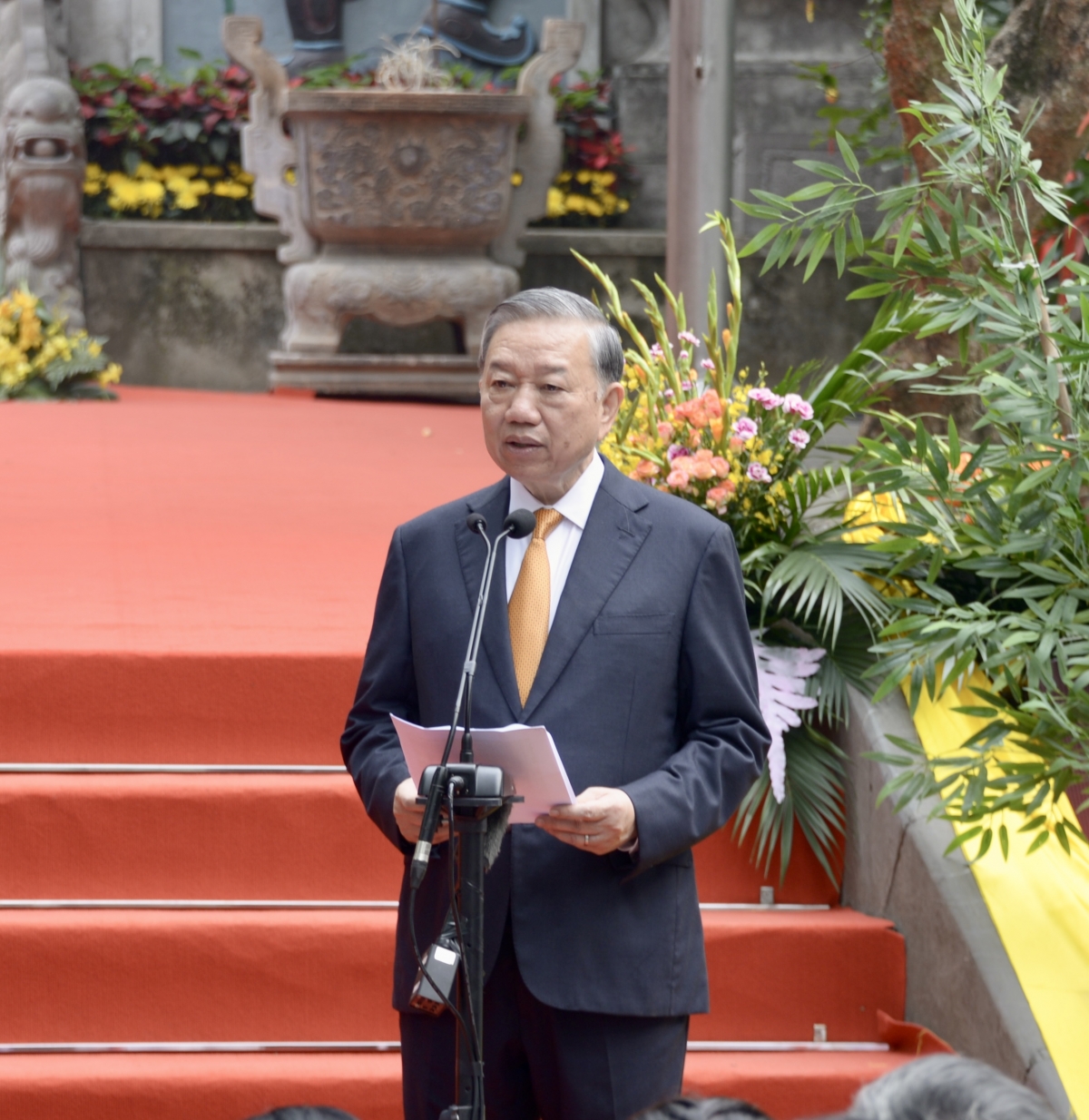 トーラム党書記長・国家主席が参列した