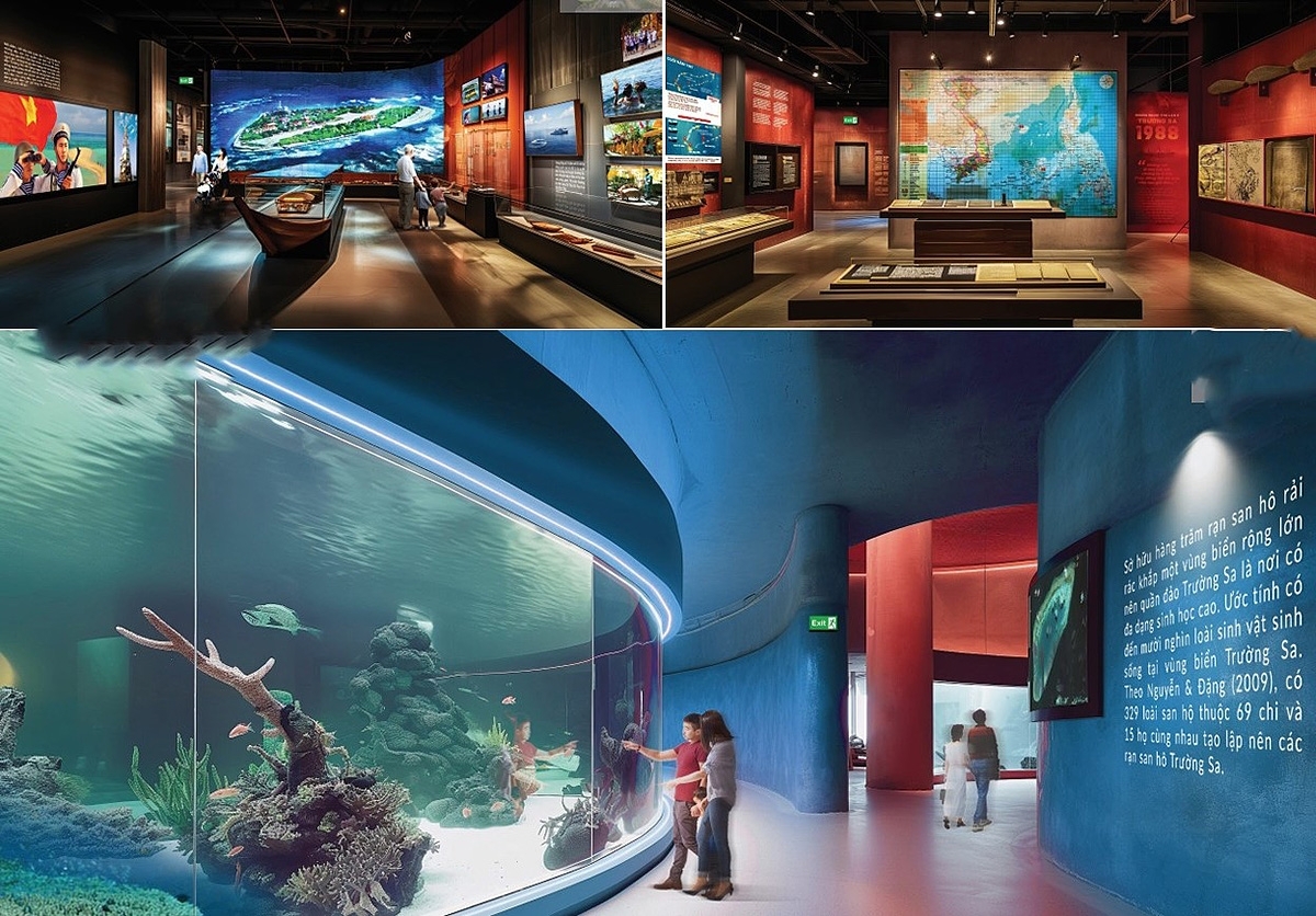 Truong Sa Museum's indoor display (Photo: VOV)