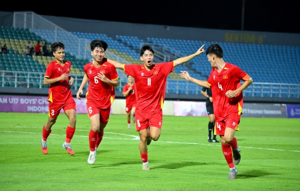 Die vietnamesische U17-Mannschaft gewinnt zum vierten Mal die Südostasienmeisterschaft. (Foto: VFF)