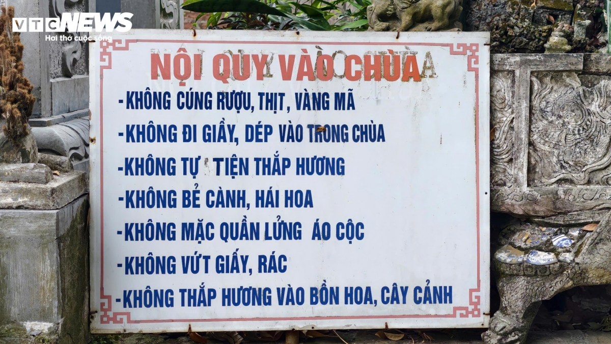 Nội quy khi đi vào chùa.