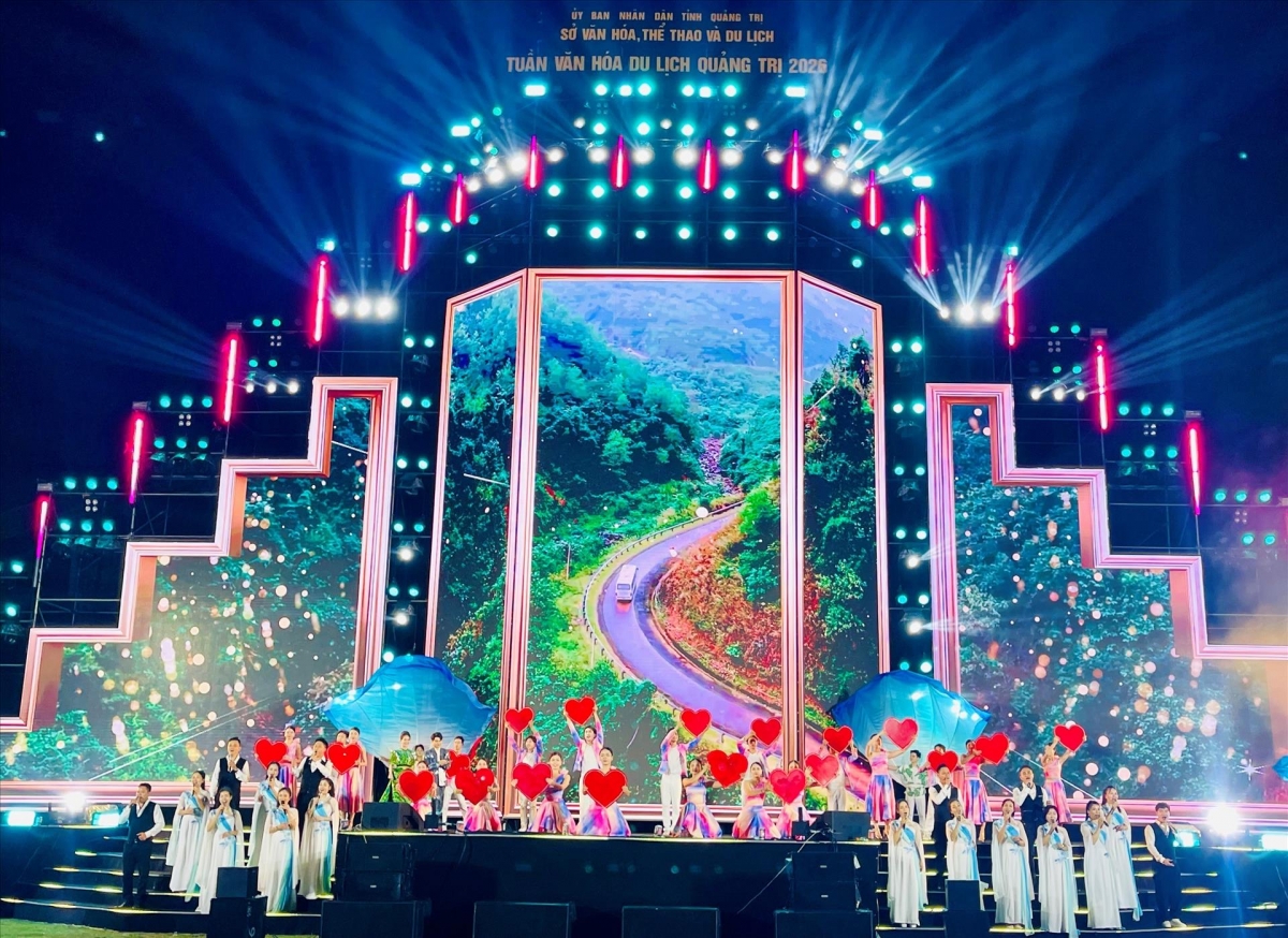 Chương trình góp phần lan tỏa rộng rãi thông điệp và hình ảnh về vùng đất, con người Quảng Trị đến đông đảo công chúng trong và ngoài nước. Ảnh: Võ Dung/TTXVN 