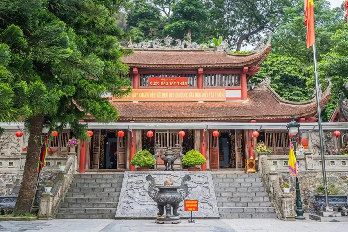Tay Thien Mother Goddess Temple, a long-standing spiritual tourism destination in Phu Tho province. (Photo: dulichphutho.gov.vn)