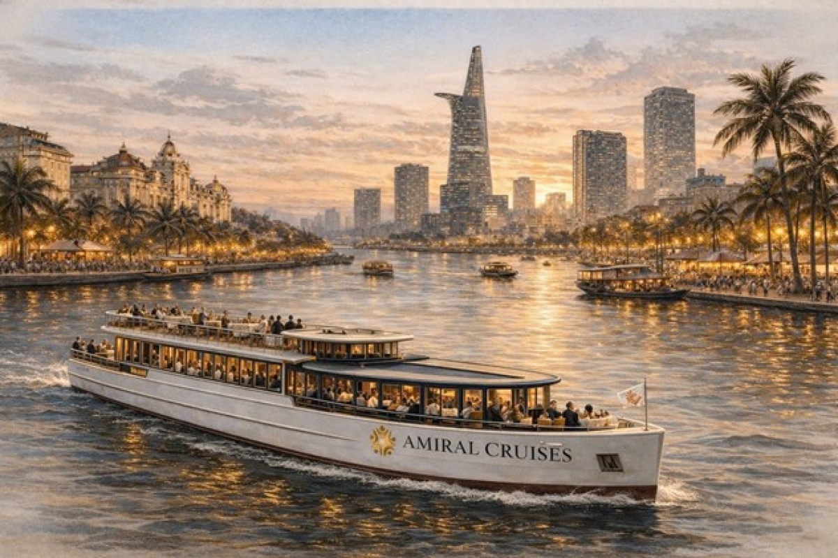 Tập đoàn LuxGroup sẽ ra mắt sản phẩm du lịch đường sông đô thị mới mang tên Amiral Cruises for Presidents. Ảnh: LuxGroup