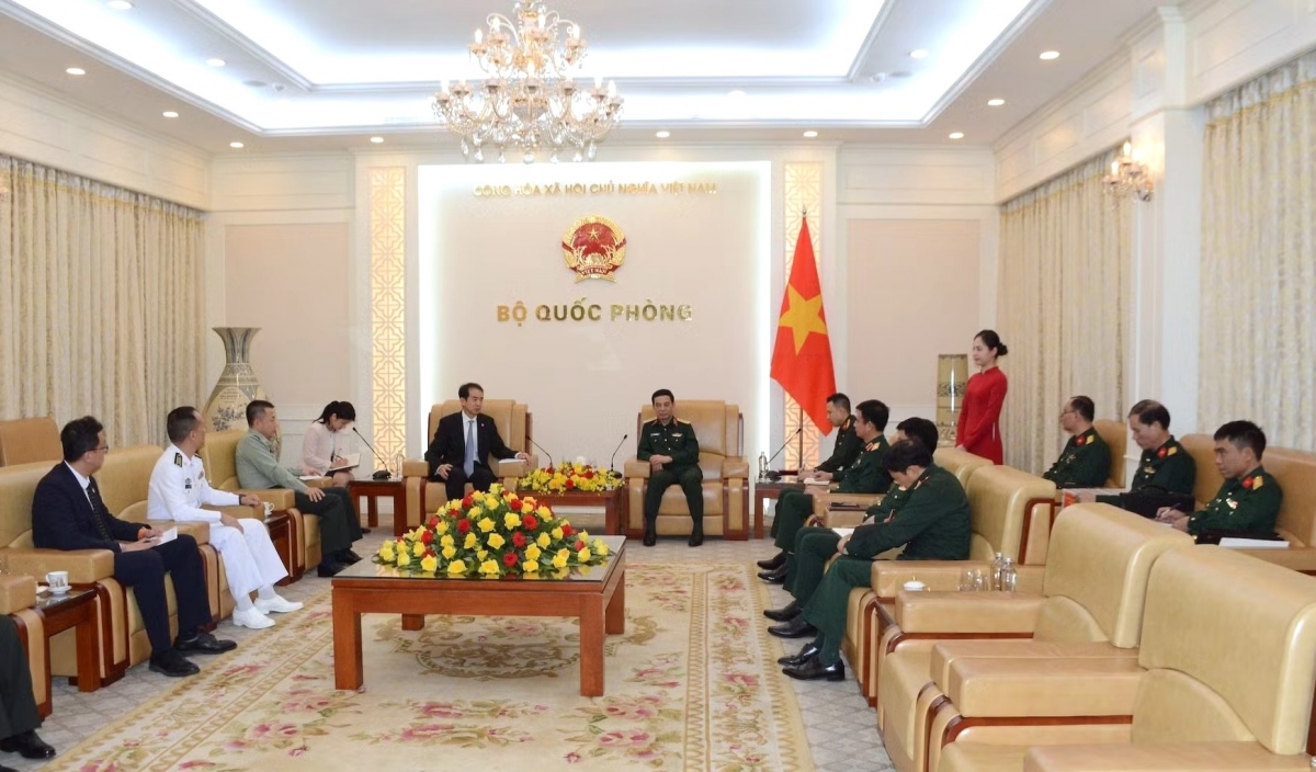 Quang cảnh buổi tiếp. Ảnh: nhandan.vn