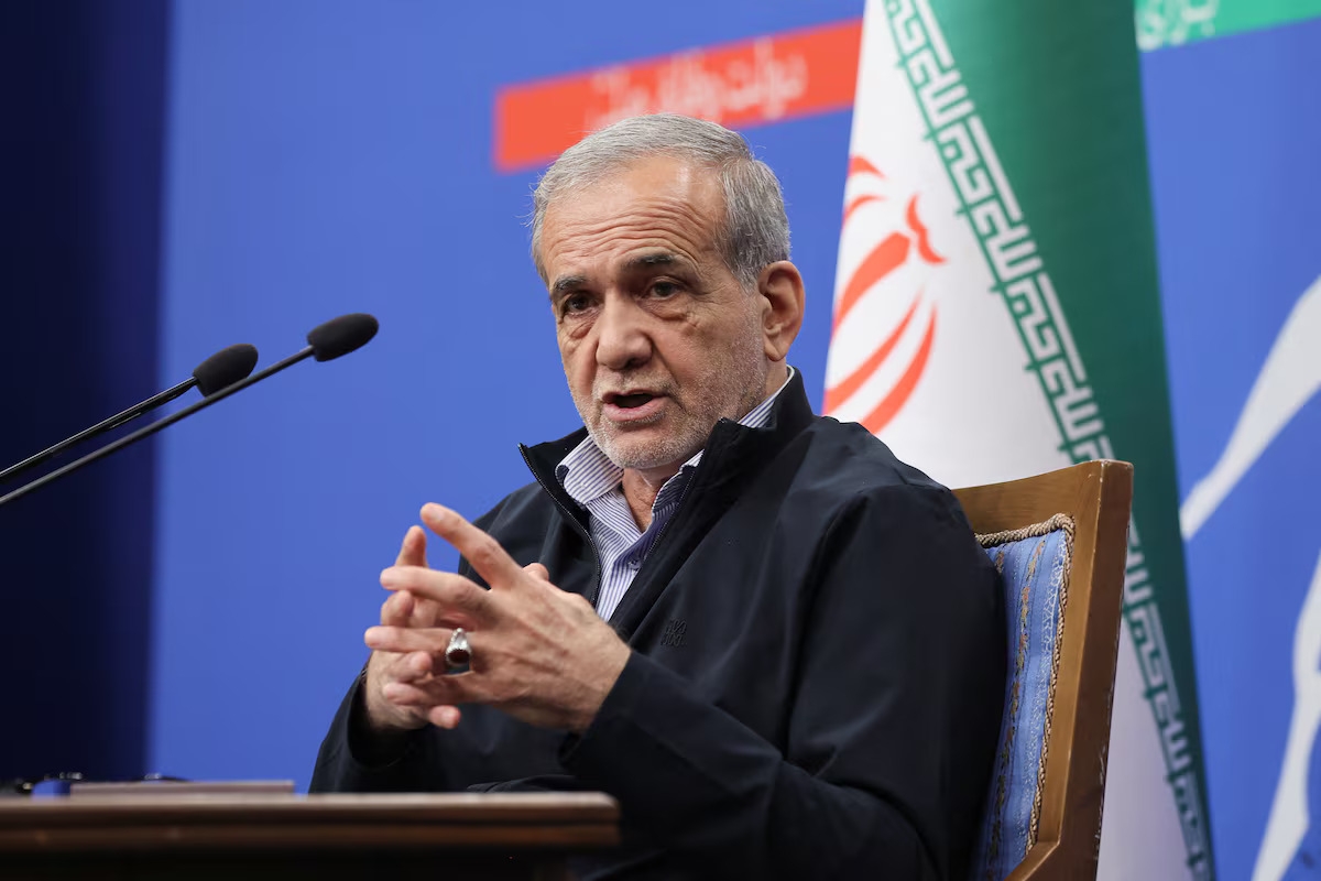 Le président iranien Masoud Pezeshkian. Photo: WANA/Majid Asgaripour via REUTERS