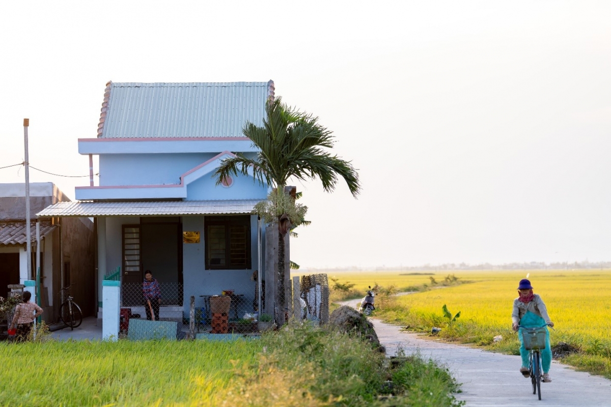 Nhà an toàn gia đình bà Võ Thị Siêng. Ảnh: Lê Phương