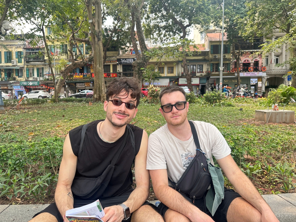 Anh Francesco, người Italia, trong chuyến thăm Hà Nội.