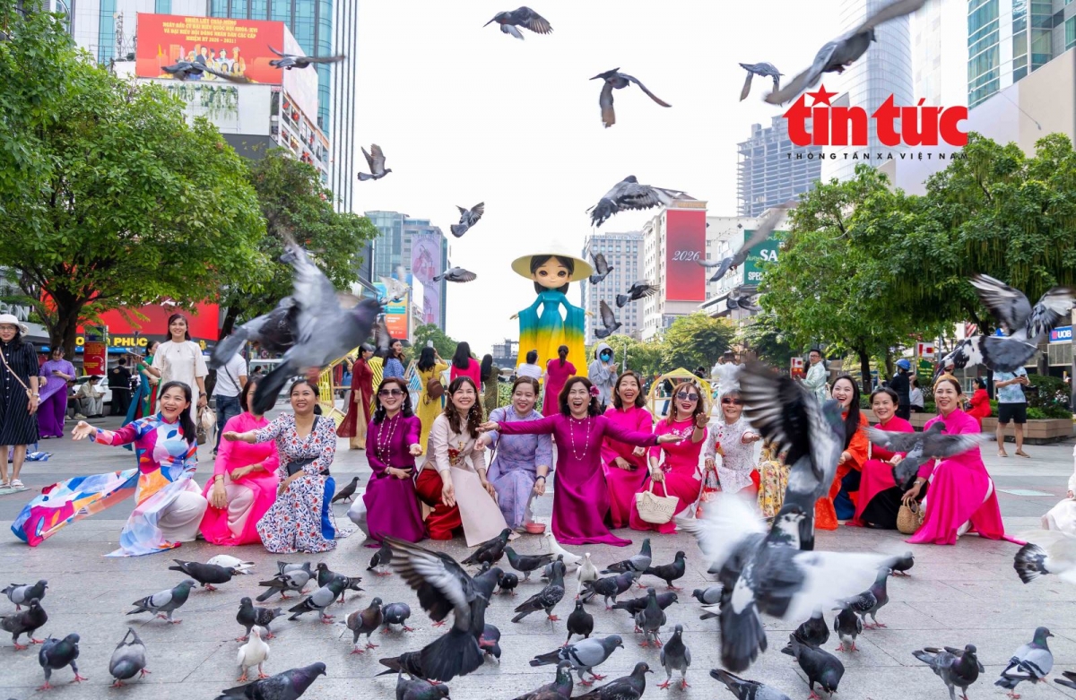 Die Fußgängerzone Nguyen Hue in Ho-Chi-Minh-Stadt. (Foto: baotintuc.vn)