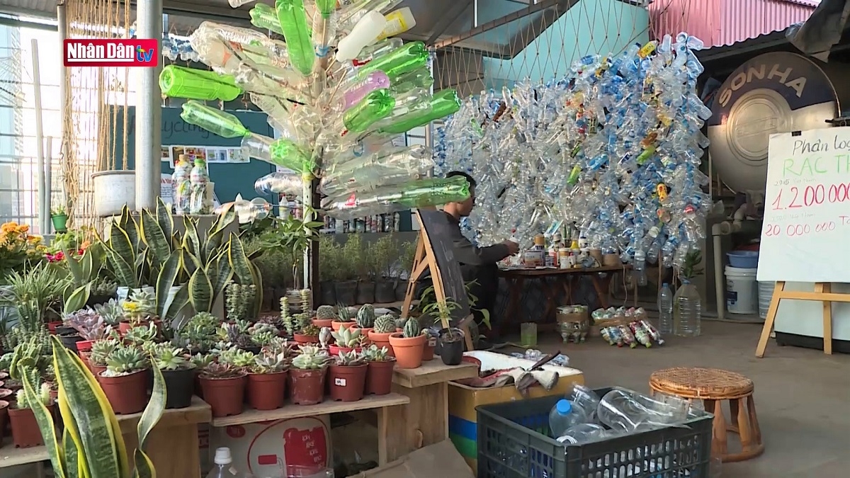 Пункт сбора мусора Ecohouse. Фото: nhandan.vn