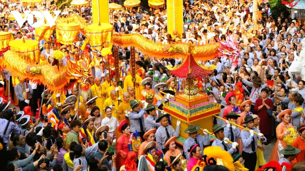 Lễ vía Đức Bồ Tát Quán Thế Âm – nghi lễ chính thức, quan trọng nhất trong khuôn khổ Lễ hội Quán Thế Âm năm 2026. Ảnh: Vinh Thông/VOV-Miền Trung