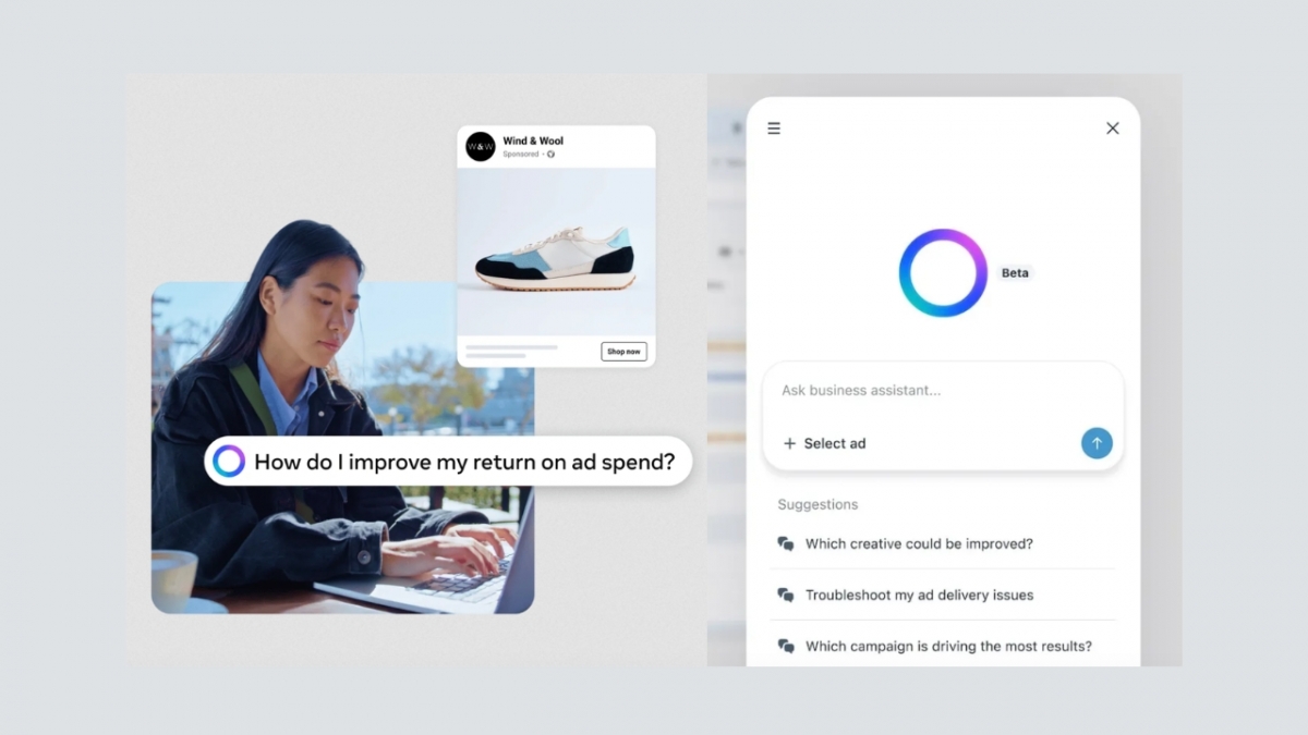 Meta AI Ads Assistant (beta version) (Photo credit: Meta)