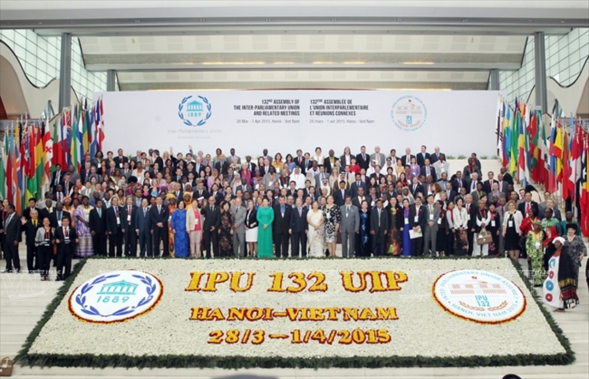 Participants at IPU-132 in 2015 in Hanoi (Photo: VNA)