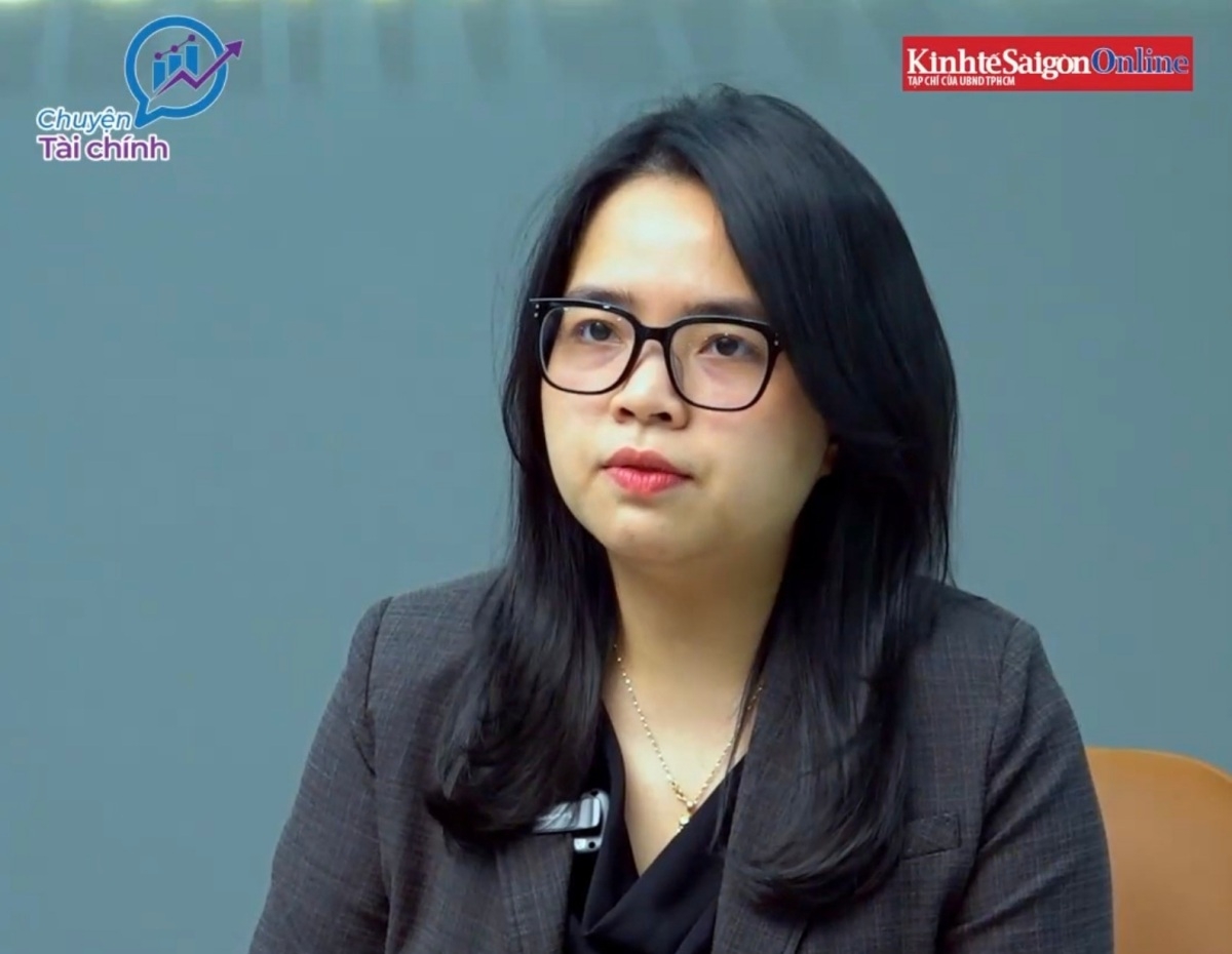 Ảnh 2: Bà Trần Thị Thanh Nhàn, Trưởng phòng Phòng Nghiên cứu khách hàng tổ chức, Công ty Chứng khoán Maybank. Ảnh chụp màn hình: thesaigontimes.vn