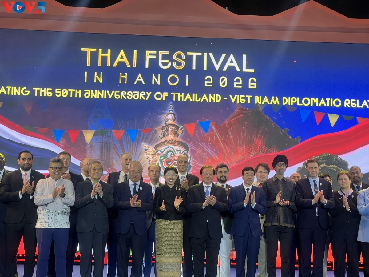 Para hadirin upacara pembukaan Thai Festival 2026. Foto: VOV