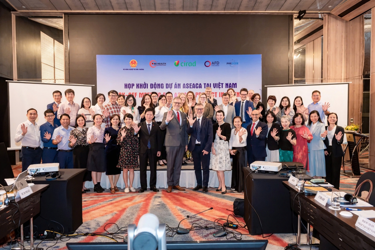 Lancement du projet ASEACA au Vietnam: renforcer l’approche One Health face aux risques sanitaires émergents. Photo: Ambassade de France