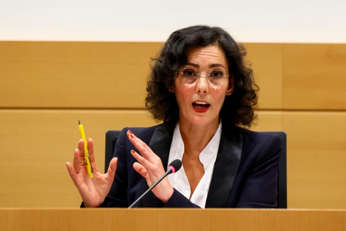 Hadja Lahbib, comisaria de la Unión Europea para la Gestión de Crisis Humanitarias. Foto: REUTERS