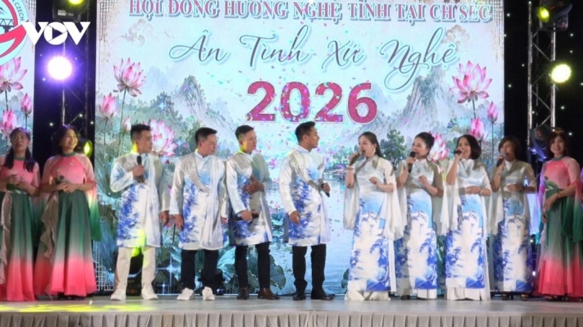 Tiết mục văn nghệ tại chương trình. Ảnh: VOV