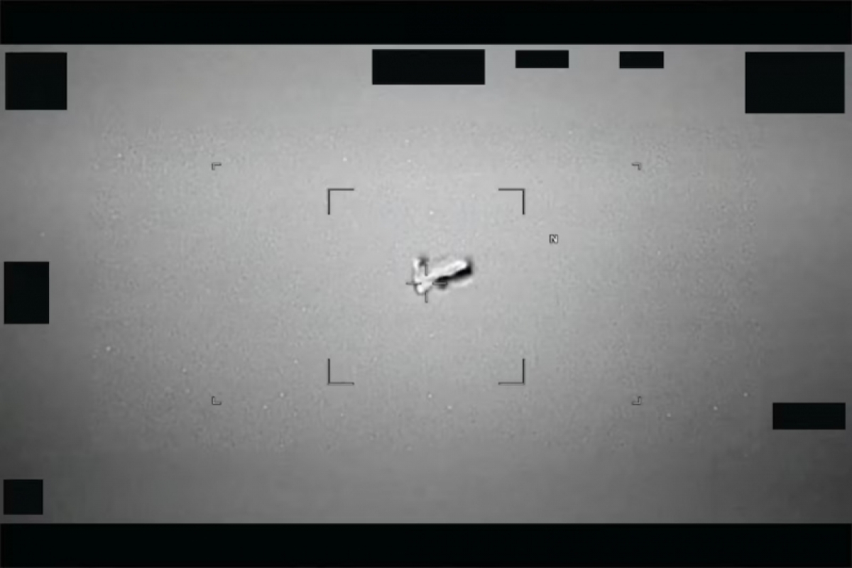 Một trong những hình ảnh được cho là UFO. Ảnh: REUTERS