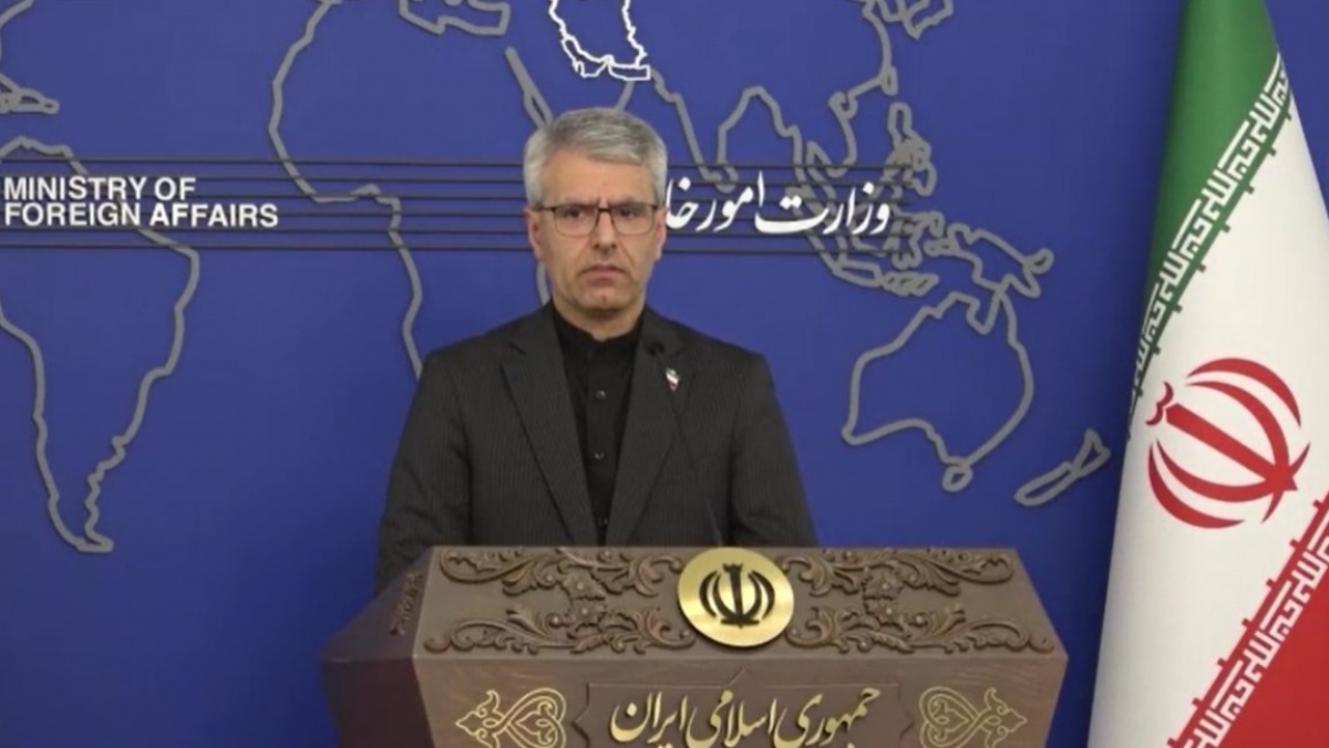 イラン外務省の報道官（写真：ロイター）