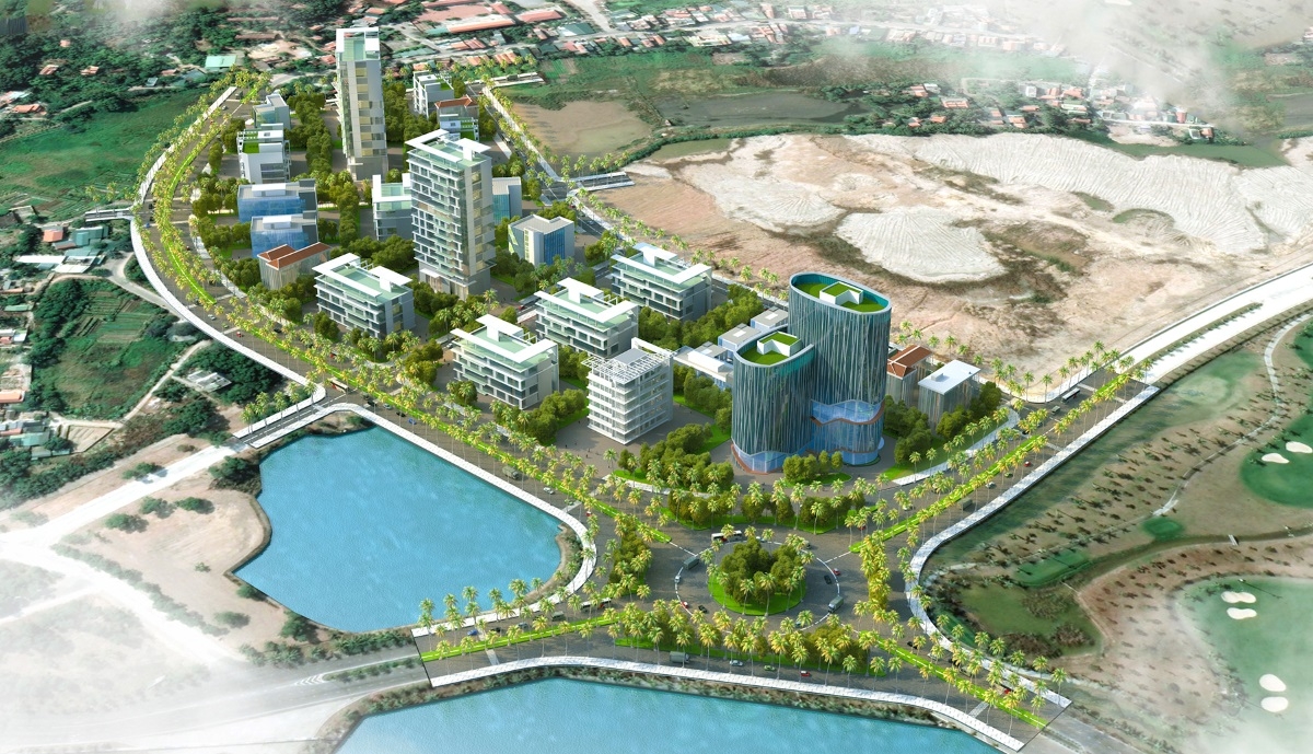 The Focused Digital Technology Park and Auxiliary Zone Project in Tuan Chau Ward is expected to attract leading technology enterprises and foster innovation (Photo: FPT Corporation)