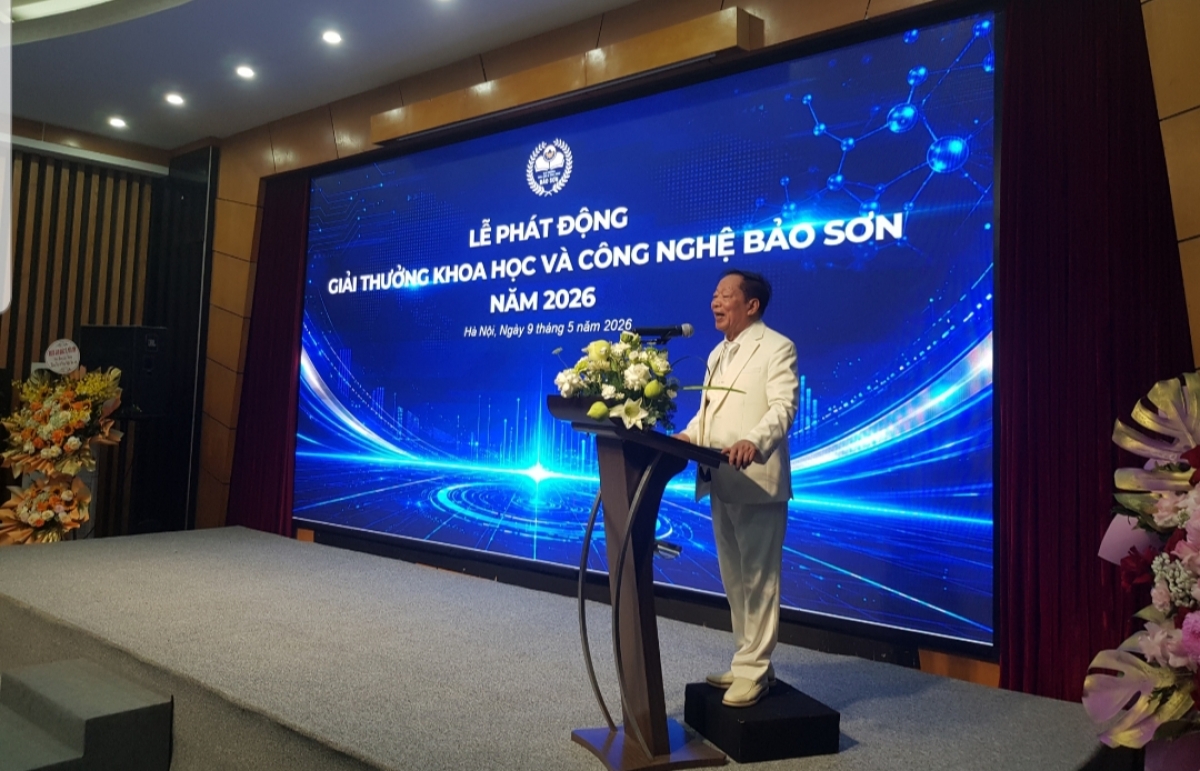 Nguyen Truong Son, Presiden Bao Son Group, berbicara pada upacara pencanangan. Foto: VOV
