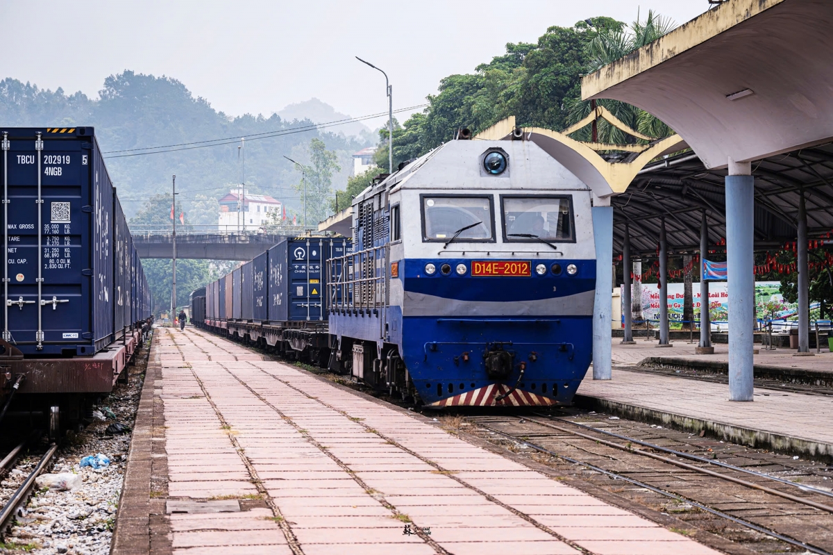 Ein Frachtzug zwischen Vietnam und China. (Foto: thanhnien.vn)