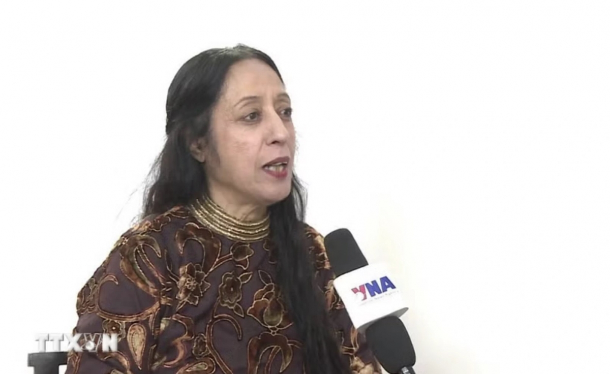 Professor Reena Marwah, Lecturer at Delhi University and Secretary-General of the Association of Asian Scholars. Photo: VNA