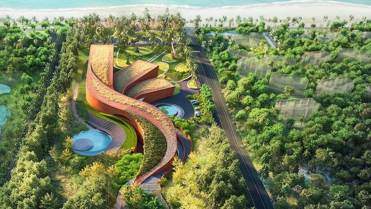 Design of the Truong Sa Museum facing the East Sea. (Photo: VOV)