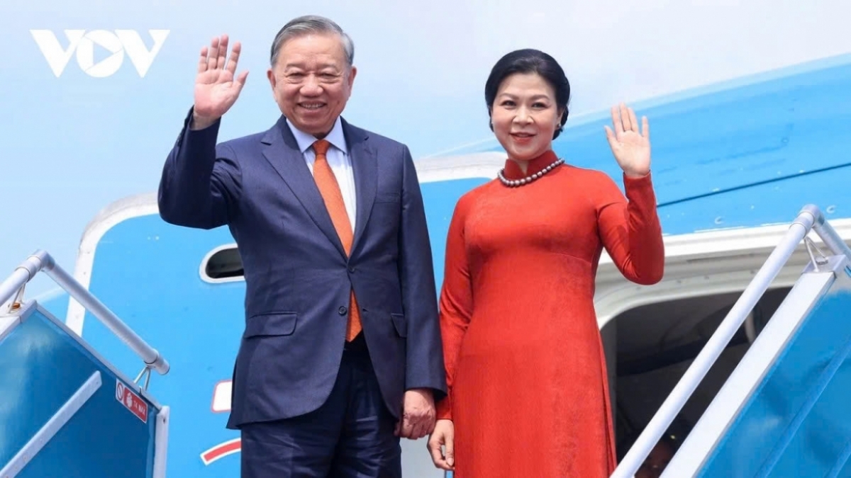 El secretario general del Partido Comunista de Vietnam y presidente del país, To Lam, y su esposa realizarán una visita oficial a Tailandia del 27 al 29 de mayo. Foto: Van Hieu/VOV