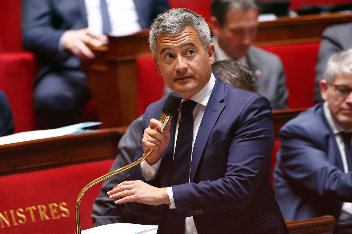 フランスのジェラルド・ダルマナン司法相（写真：REUTERS/Abdul Saboor）