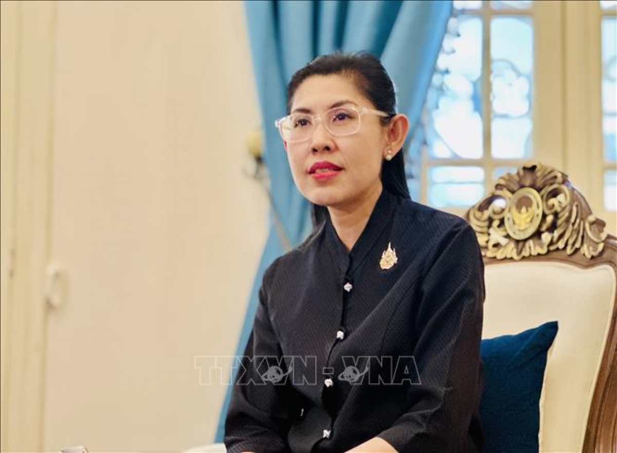 Thai Ambassador to Vietnam Urawadee Sriphiromya (Photo: VNA)