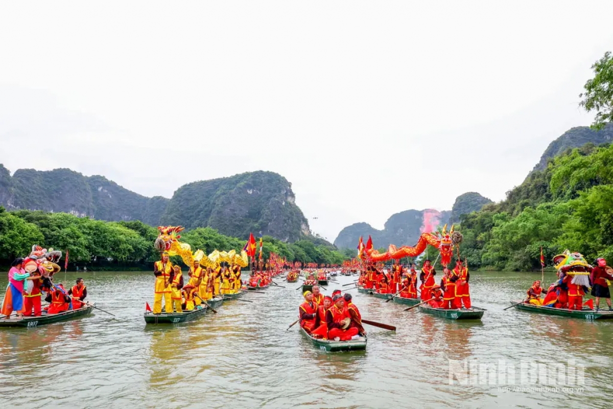 The Trang An Festival 2026 opens in the Trang An Landscape Complex in Ninh Binh province on May 3, 2026