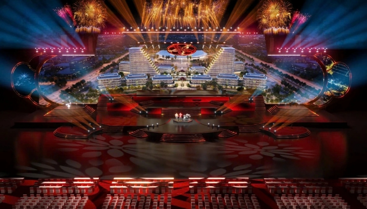 The highlight of the Red Flamboyant Festival 2026 is an art performance during the opening night on May 8, 2026. (Photo: VOV)