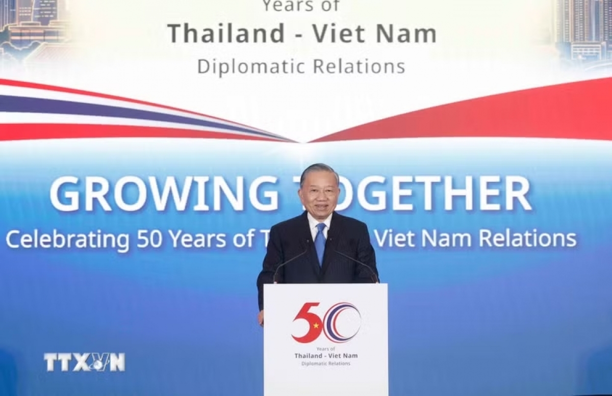 発言に立ったトー・ラム書記長・国家主席　<br>
写真: Thống Nhất/TTXVN