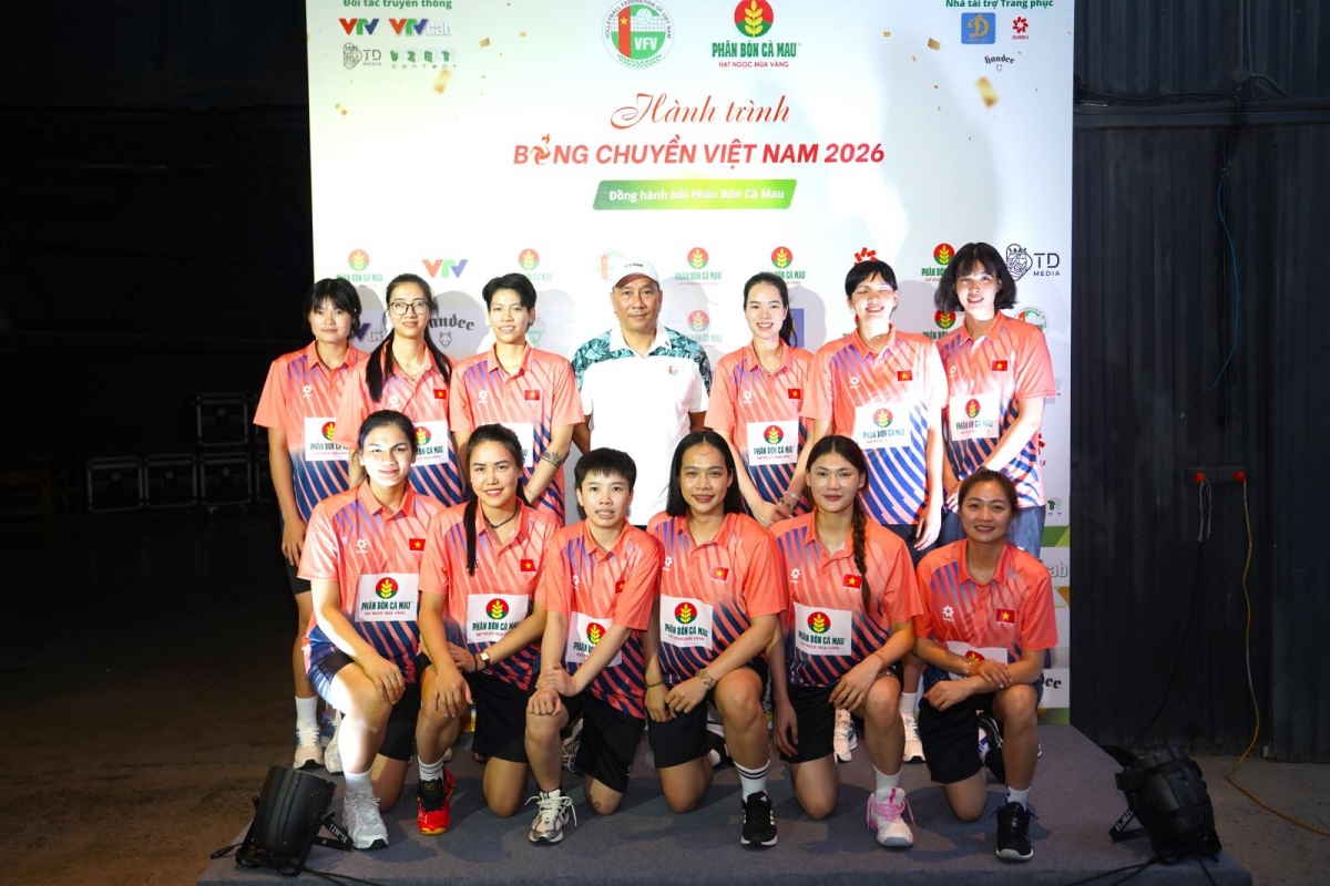 Die vietnamesische Frauen-Volleyballmannschaft. (Foto: Volleyball-Verband)