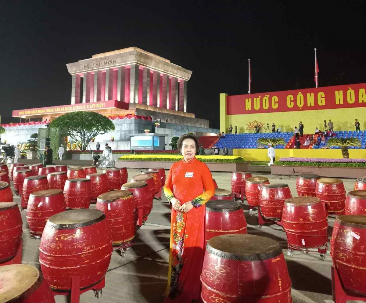 Bà Đinh Thị Kim Loan, kiều bào tại Thái Lan về dự Quốc khánh Việt Nam 2025. Ảnh: NVCC