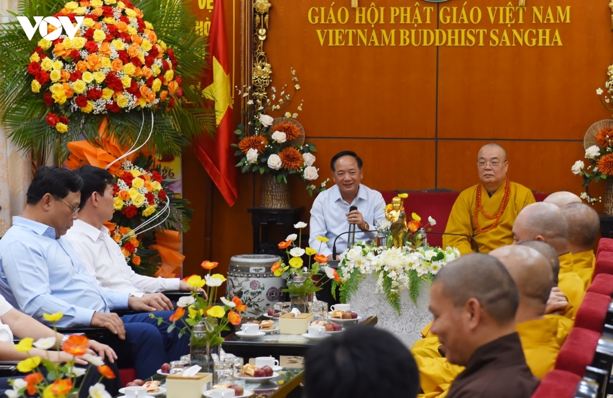 Trưởng Ban Tuyên giáo và Dân vận Trung ương Trịnh Văn Quyết cho biết: "Trong sức mạnh đại đoàn kết toàn dân tộc, Giáo hội Phật giáo Việt Nam có những đóng góp rất xứng đáng. Đảng và Nhà nước luôn luôn mong muốn Giáo hội Phật giáo Việt Nam tiếp tục phát huy những kinh nghiệm, những thành tích đã có, tiếp tục đồng hành cùng dân tộc, thực hiện thắng lợi các Nghị quyết của Đảng".