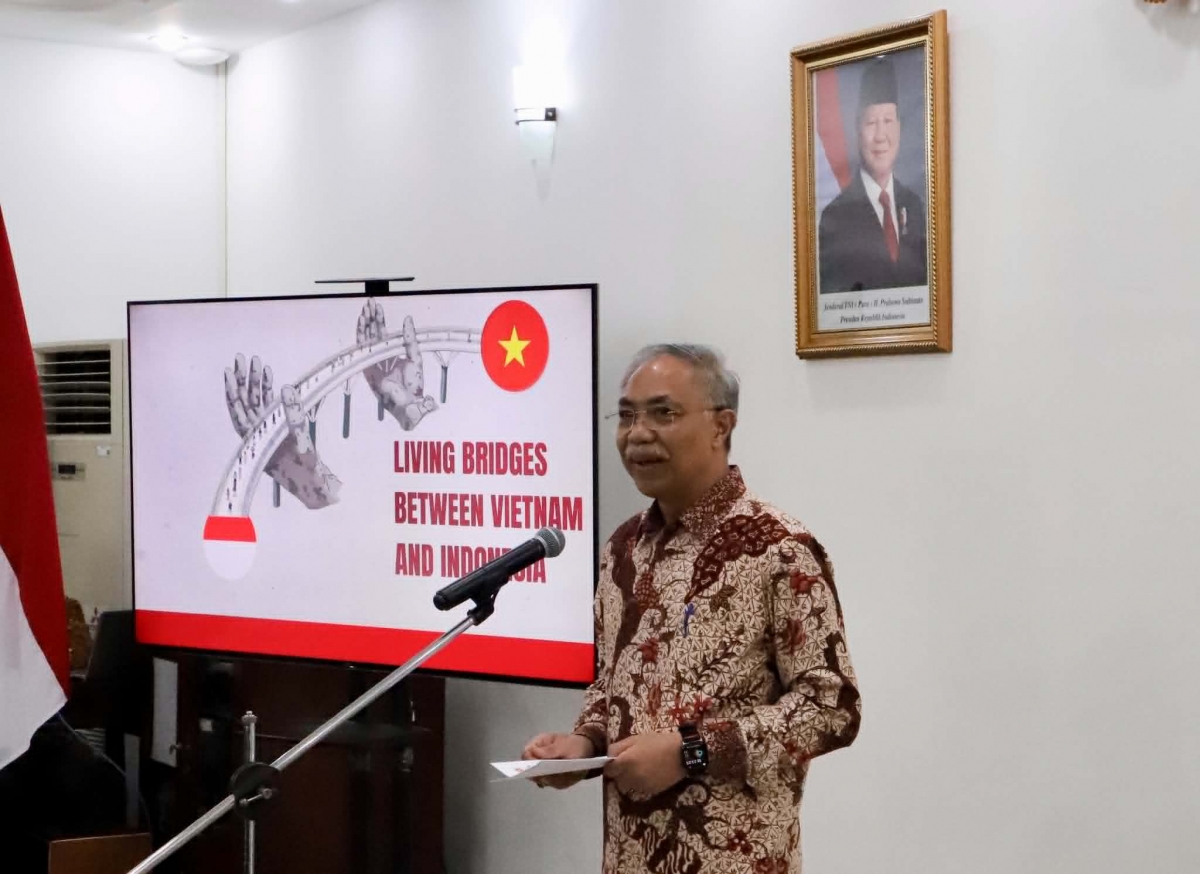 Đại sứ Indonesia tại Việt Nam, Adam M. Tugio phát biểu tại buổi gặp mặt - Nguồn ảnh: Đại sứ quán Indonesia tại Việt Nam