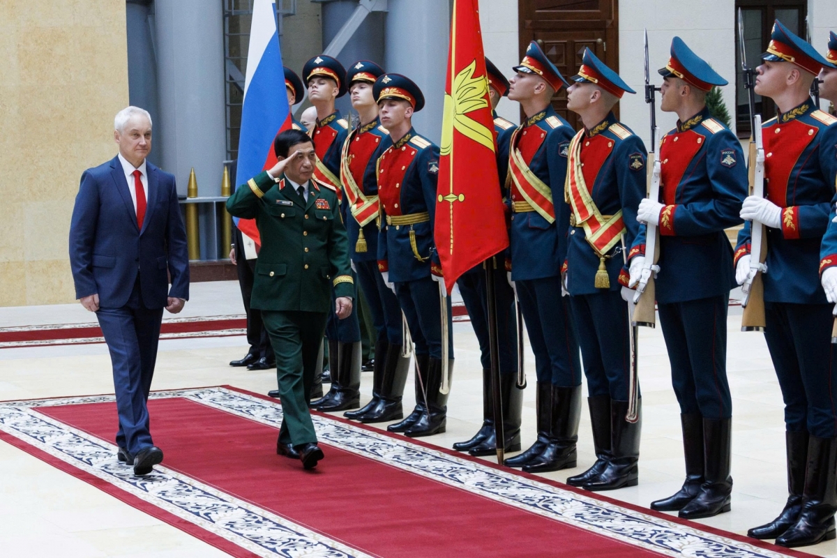 La ceremonia de bienvenida. Foto: VOV