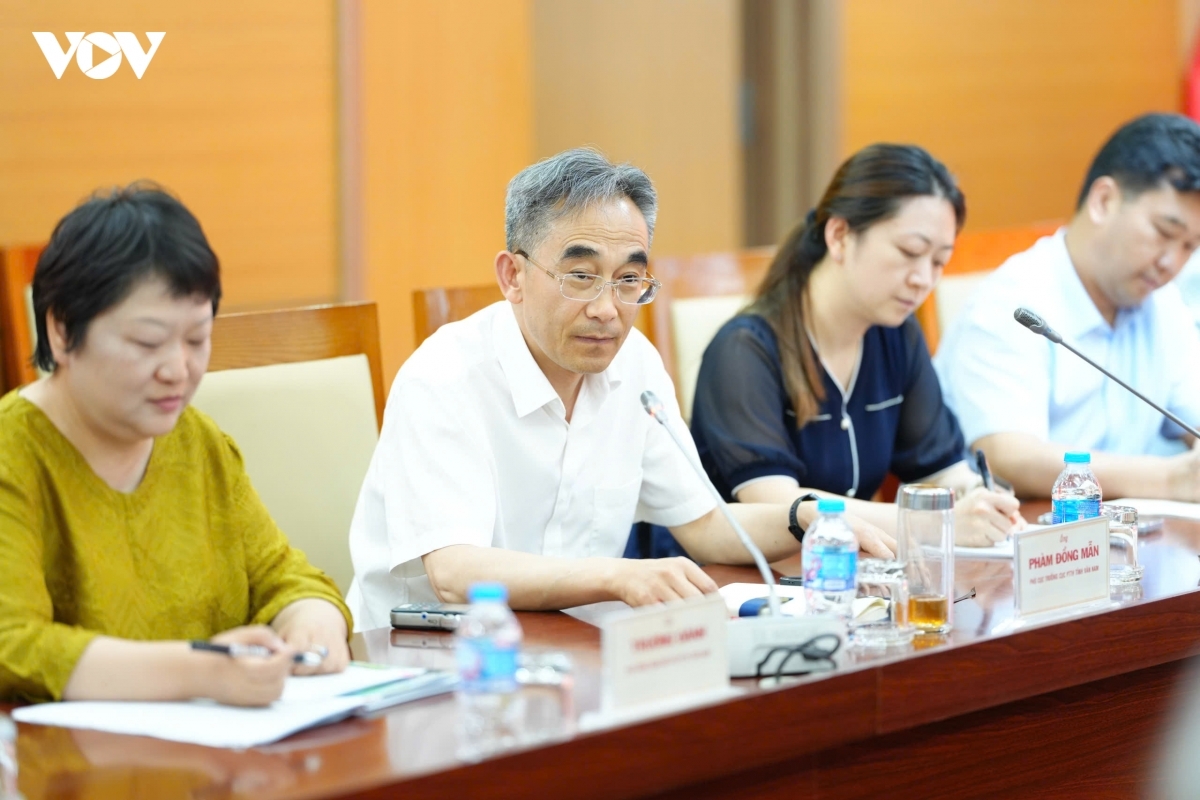 Ông Phàm Đồng Mẫn, Phó Cục trưởng Cục Phát thanh - Truyền hình tỉnh Vân Nam, Trung Quốc. Ảnh: Đinh Trung