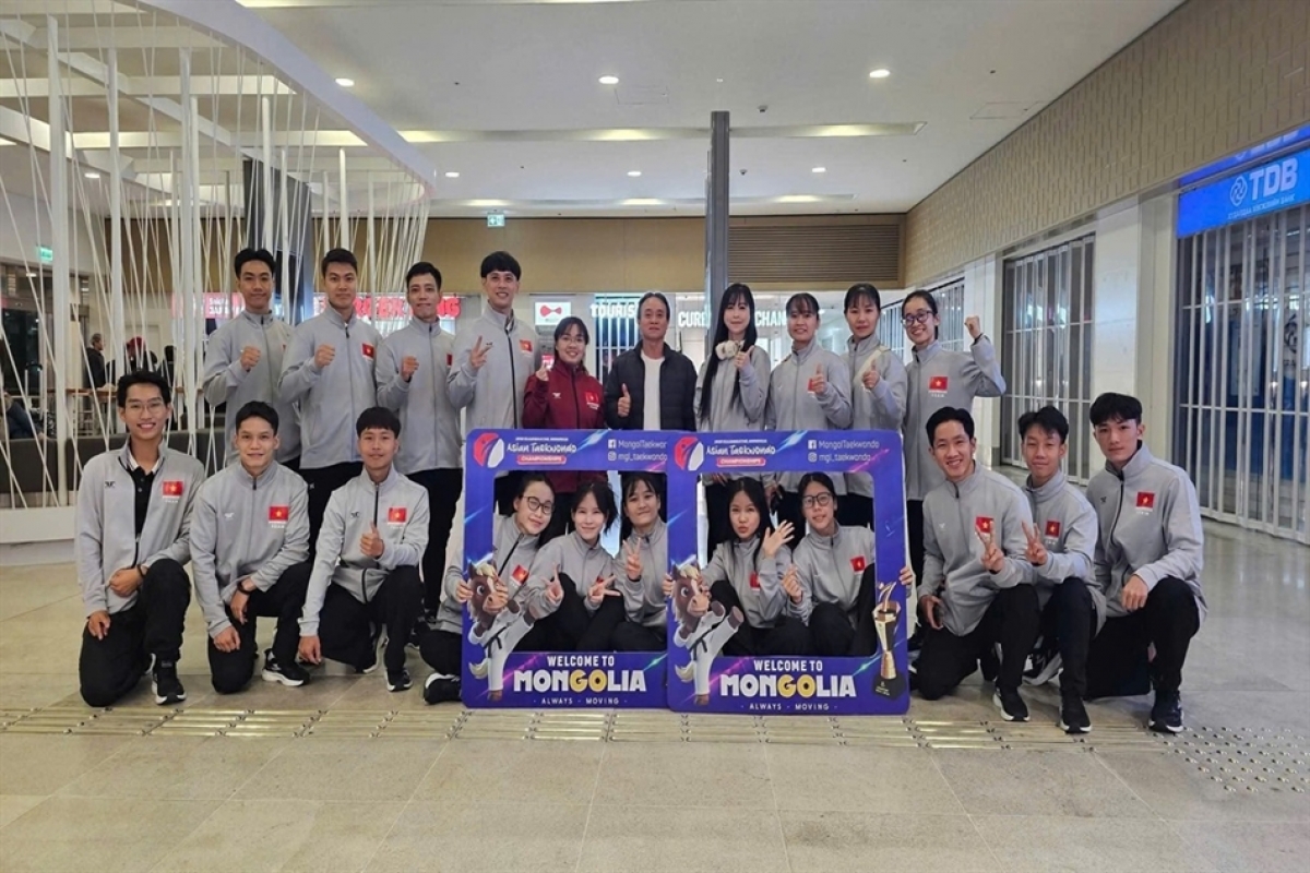 Das vietnamesische Taekwondo-Team. (Foto: tdtt.gov.vn)