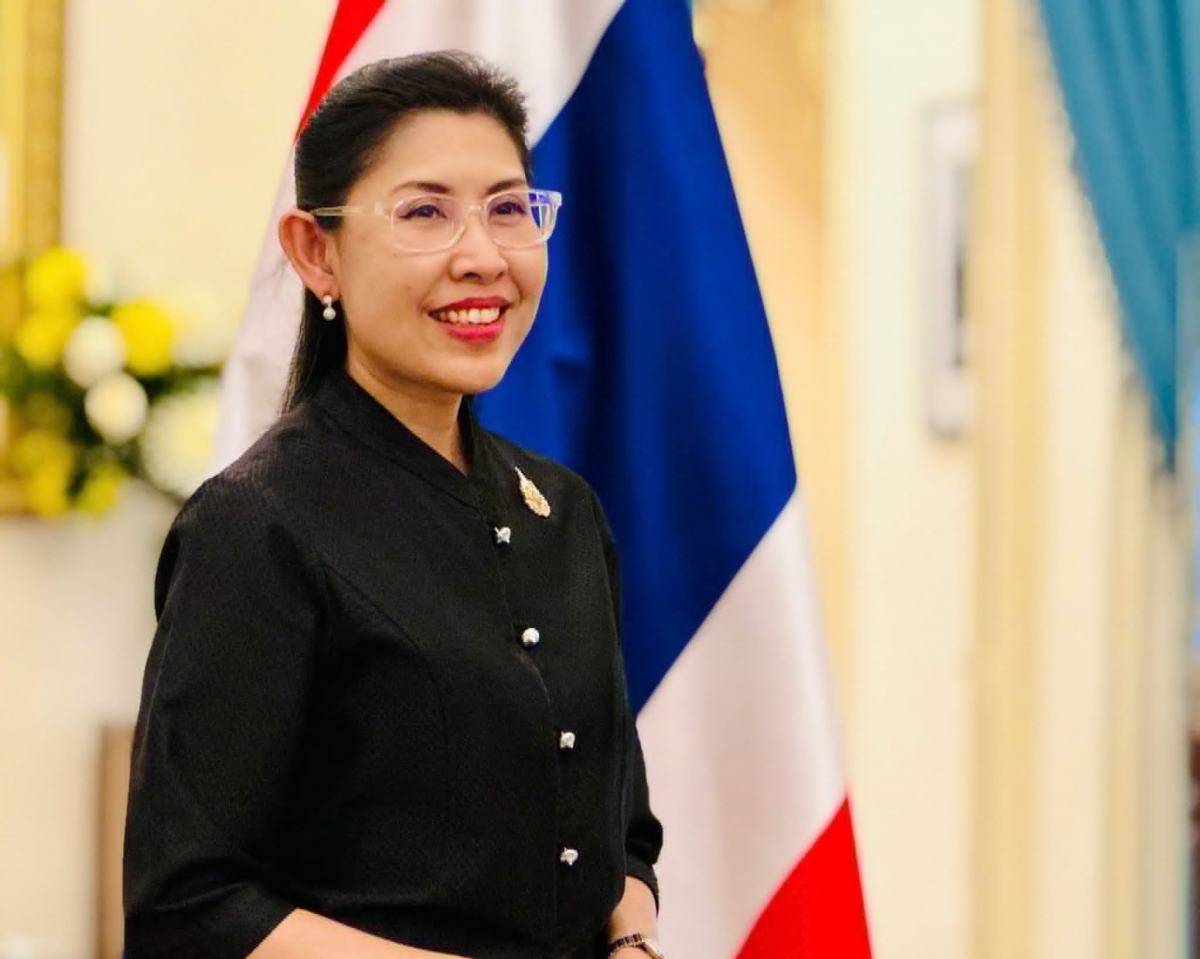 Đại sứ Vương quốc Thái Lan tại Việt Nam Urawadee Sriphiromya tại buổi trả lời phóng viên báo chí ngày 25/5.