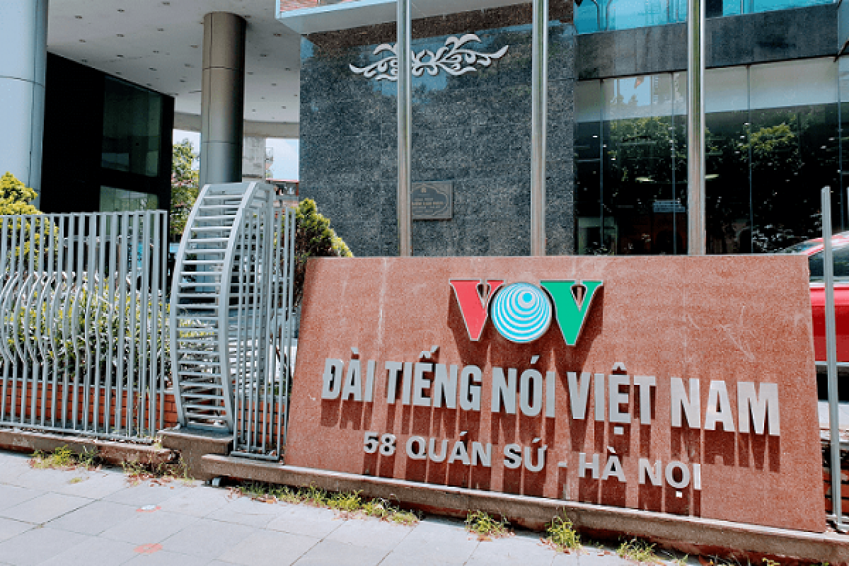 Sede de la Voz de Vietnam en la calle Quan Su, Hanói. Foto: vovlive.vn