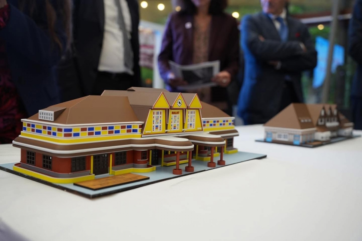 La maquette de la gare de Trouville-Deauville. Photo: Ambassade de France