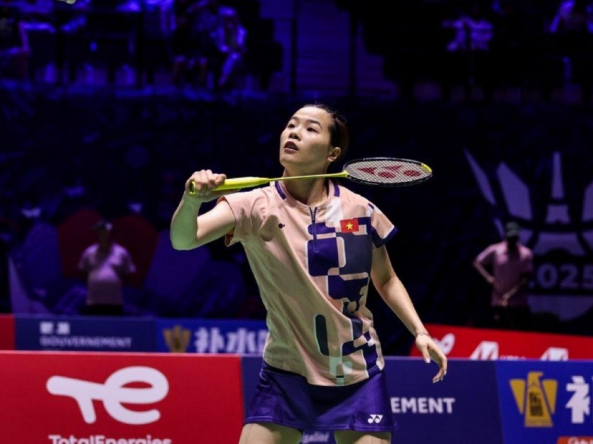 Badmintonspielerin Nguyen Thuy Linh. (Foto: thethao247.vn)