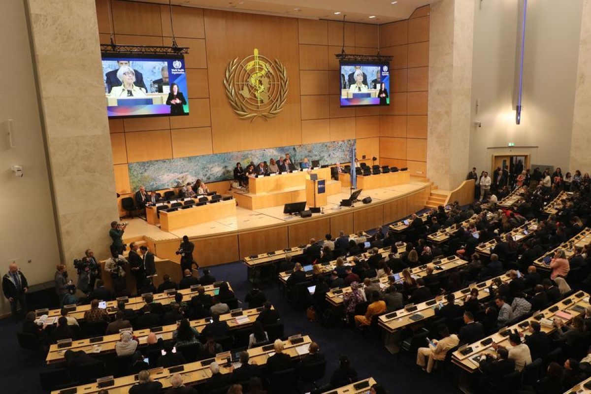La 79.ª Asamblea Mundial de la Salud se celebra en Ginebra, Suiza, el 18 de mayo de 2026. Foto: Xinhua