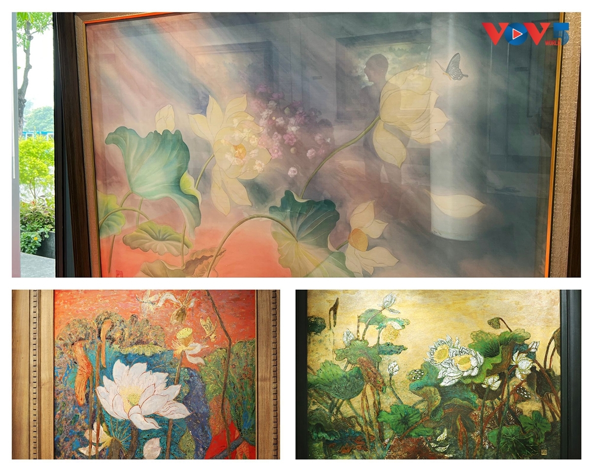 투이 흐엉(Thúy Hường), 응우옌 티 투(Nguyễn Thị Thu), 따 티 타인 땀(Tạ Thị Thanh Tâm), 레 흐엉(Lê Hường), 브엉 마인 런(Vương Mạnh Lân), 다오 반 뚜언(Đào Văn Tuấn )등 현대 화가들의 손길을 통해 비단, 유화, 옻칠, 도(Dó) 종이 등 다양한 소재 위에서 다채롭고 입체적인 모습으로 표현됐다.