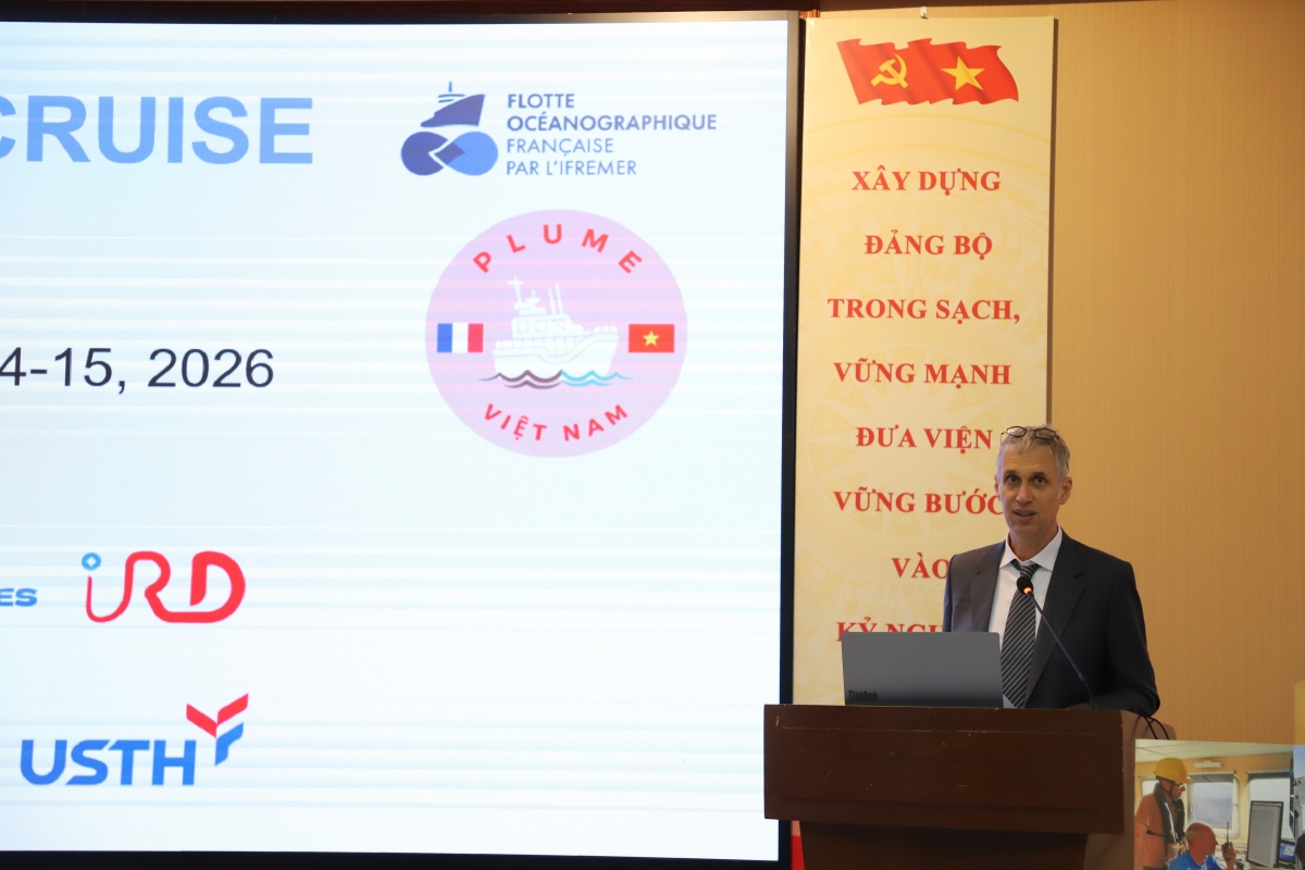 Sylvain Ouillon, représentant de l’Institut de Recherche et de Développement au Vietnam. Photo: https://vast.gov.vn/
